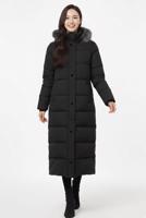 Tesettür giyim SİYAH KAPÜŞONLU KABAN T 3819