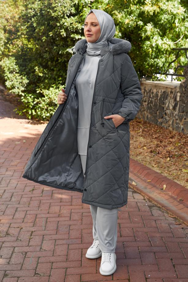 Hijab clothing  PUFFER COAT T 4007 - TRENDTESETTÜR
