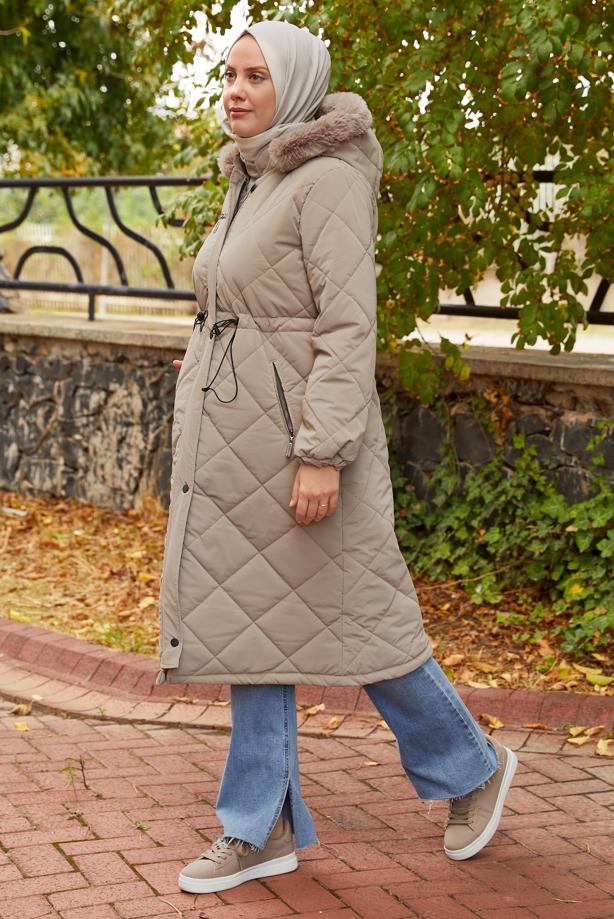 Hijab clothing  PUFFER COAT T 4007 - TRENDTESETTÜR