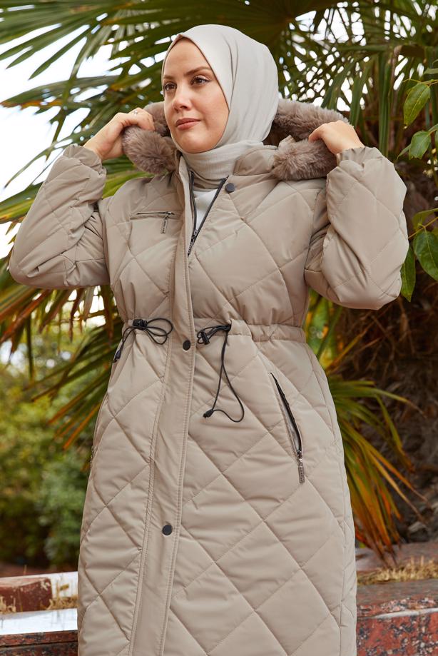 Hijab clothing  PUFFER COAT T 4007 - TRENDTESETTÜR
