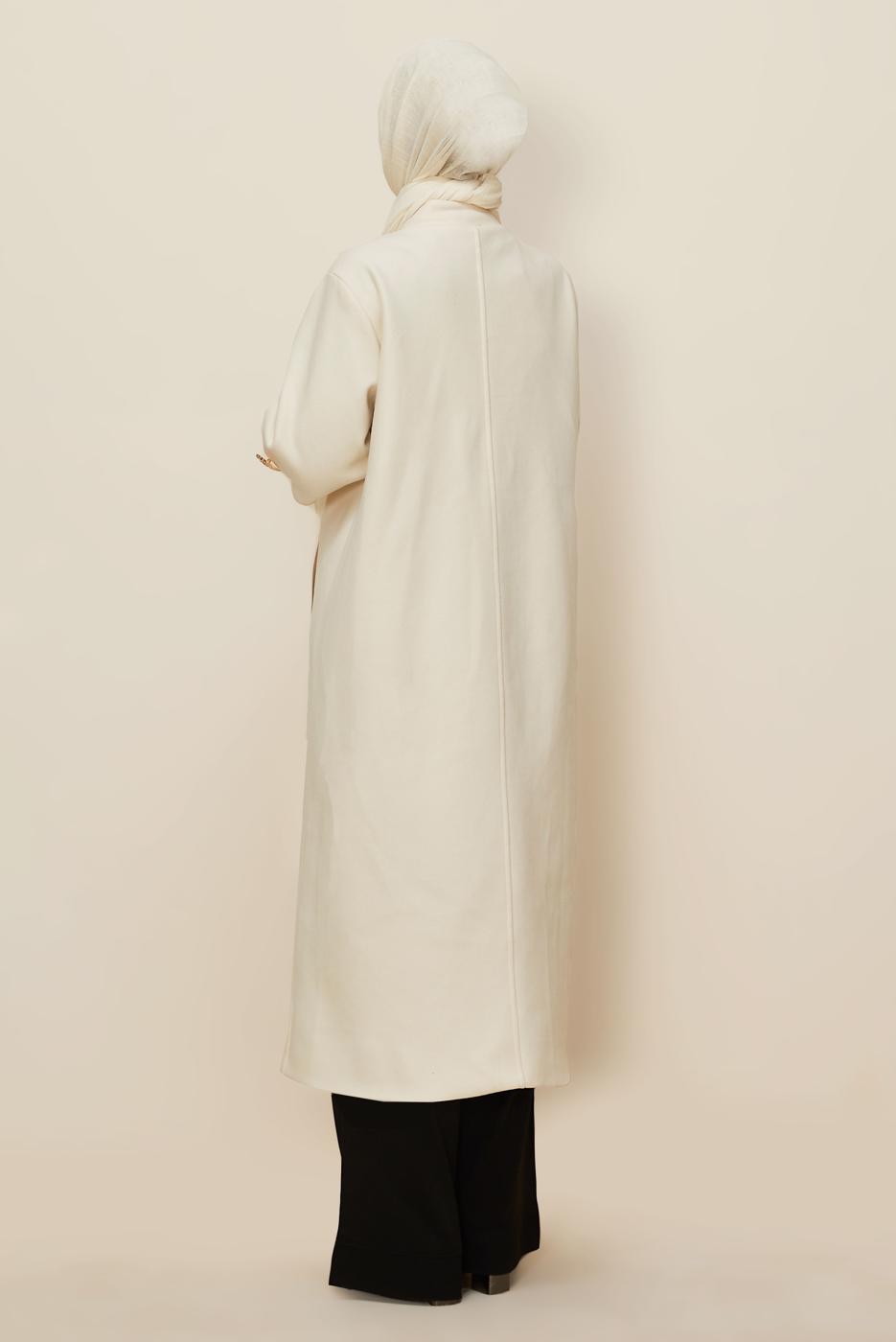 Hijab clothing ECRU CACHET COAT T 4526