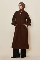 Hijab clothing BROWN CACHET COAT T 4526