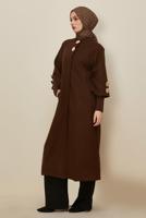 Hijab clothing BROWN CACHET COAT T 4526