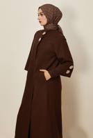 Hijab clothing BROWN CACHET COAT T 4526