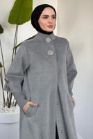 Hijab clothing GREY CACHET COAT T 4526