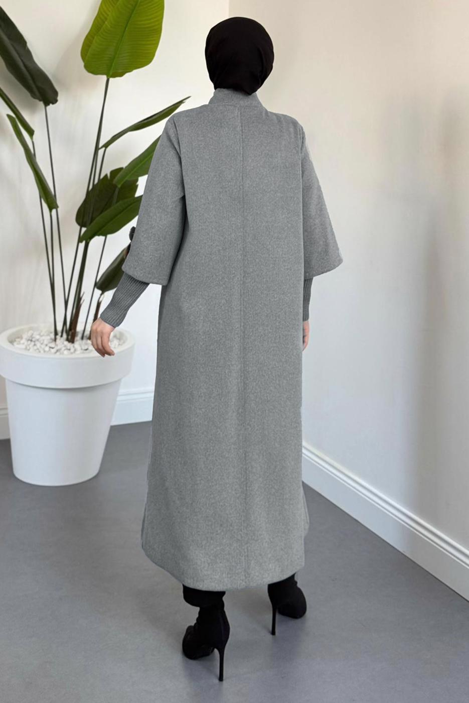 Hijab clothing GREY CACHET COAT T 4526