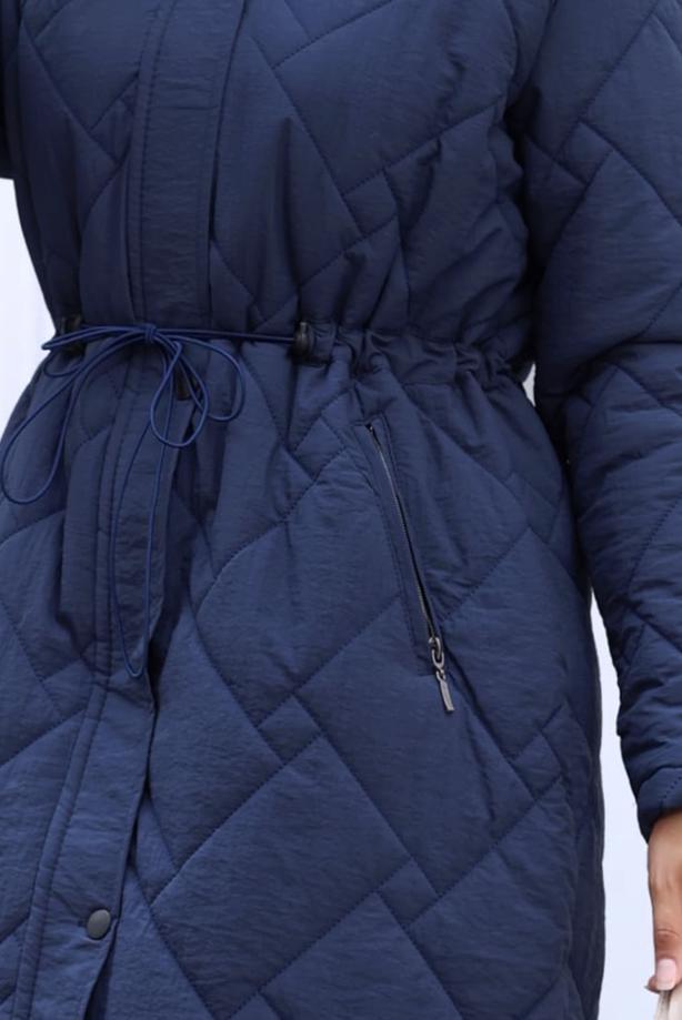 Hijab clothing  HOODED PUFFER COAT T 6307 - TRENDTESETTÜR