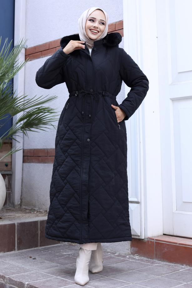 Hijab clothing  PUFFER COAT T 82007 - TRENDTESETTÜR