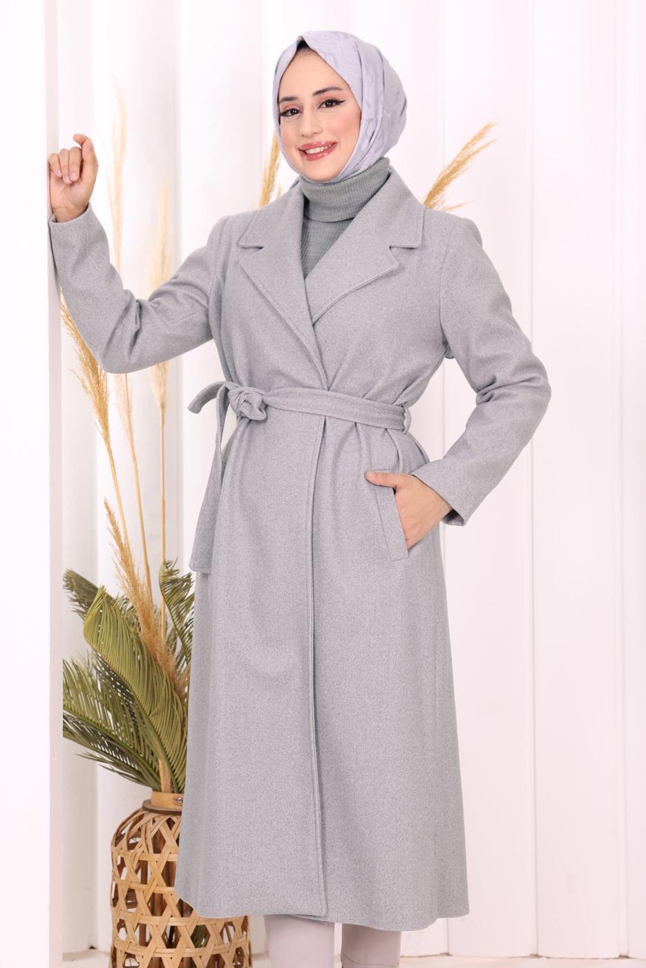 Hijab clothing GREY T 96007 BYM KABAN