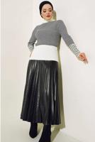 Vêtements hijab CRÈME PULL EN MAILLE RAYÉE T 3304