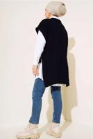 Tesettür giyim SİYAH TRİKO SÜVETER T 42011