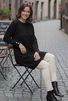 Tesettür giyim SİYAH TRİKO TUNİK T 4744