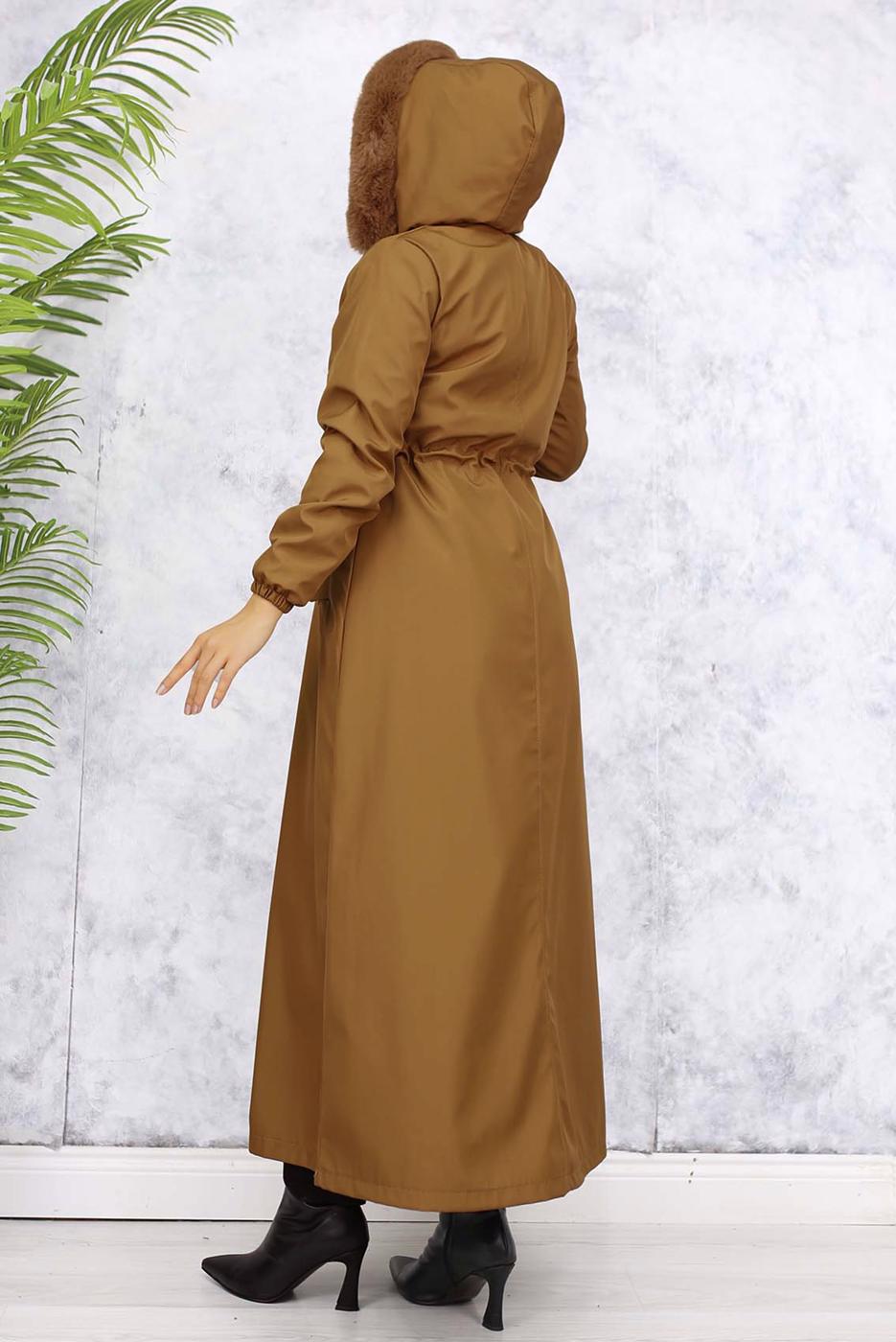Tesettür giyim TABA T 0501 BN MANTO
