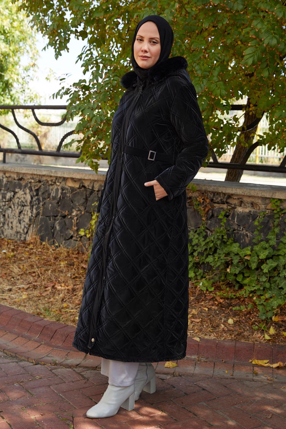 Vêtements hijab NOIR DOUDOUNE T 3307