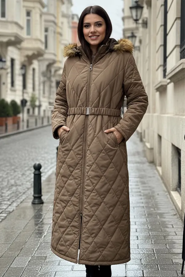 BELTED COAT T 3519
