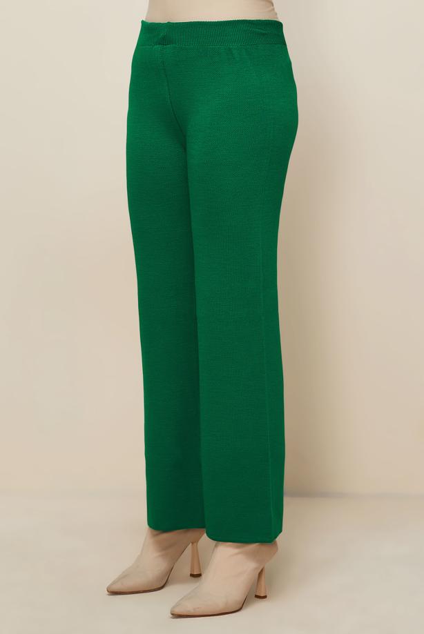 Hijab clothing GREEN T 3842 NSS TRİKO PANTOLON - TRENDTESETTÜR