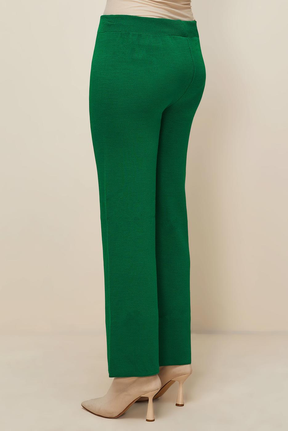 Hijab clothing GREEN T 3842 NSS TRİKO PANTOLON