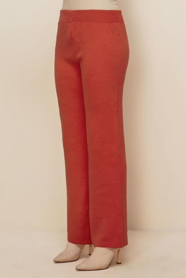 Hijab clothing ORANGE T 3842 NSS TRİKO PANTOLON - TRENDTESETTÜR