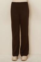 Hijab clothing BROWN T 3842 NSS TRİKO PANTOLON