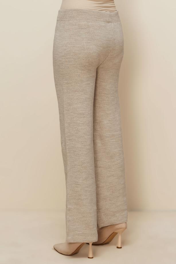 Hijab clothing BEIGE T 3842 NSS TRİKO PANTOLON - TRENDTESETTÜR