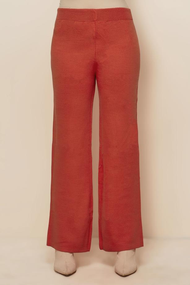 Hijab clothing ORANGE T 3844 NSS TRİKO PANTOLON - TRENDTESETTÜR