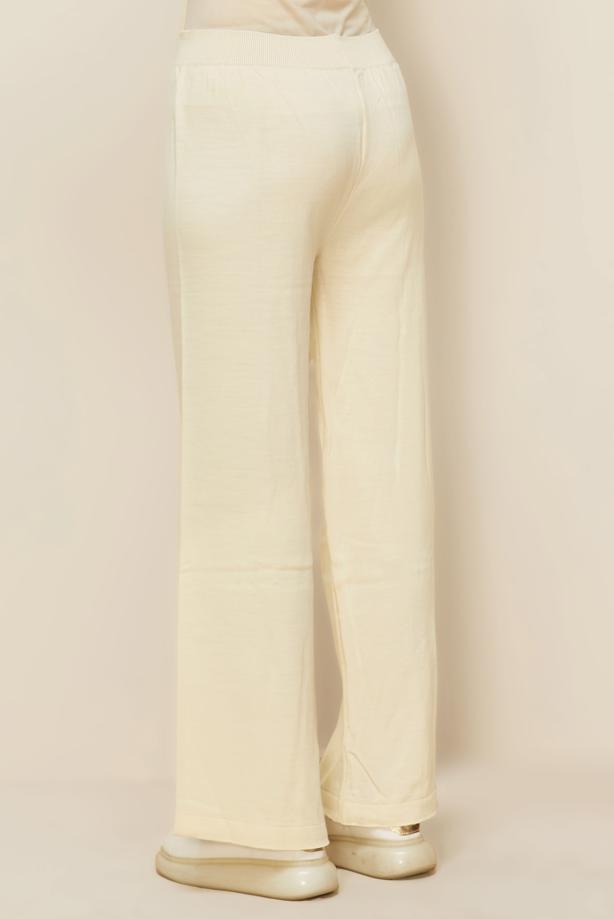 Tesettür giyim EKRU TRİKO PANTOLON T 3844 - TRENDTESETTÜR