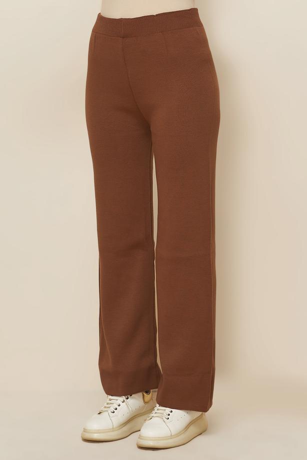 Tesettür giyim TABA TRİKO PANTOLON T 3844 - TRENDTESETTÜR