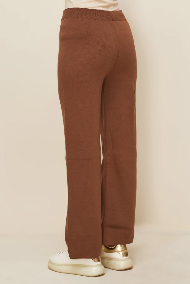 Tesettür giyim TABA TRİKO PANTOLON T 3844 - TRENDTESETTÜR