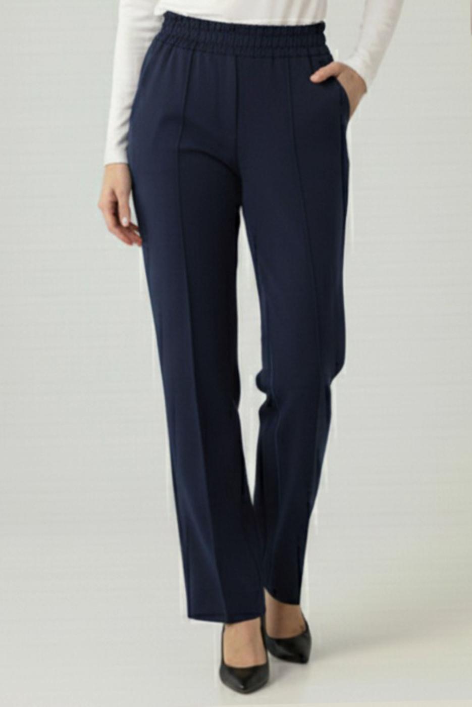 Vêtements hijab BLEU MARINE PANTALON TAILLE ÉLASTIQUE T 5011
