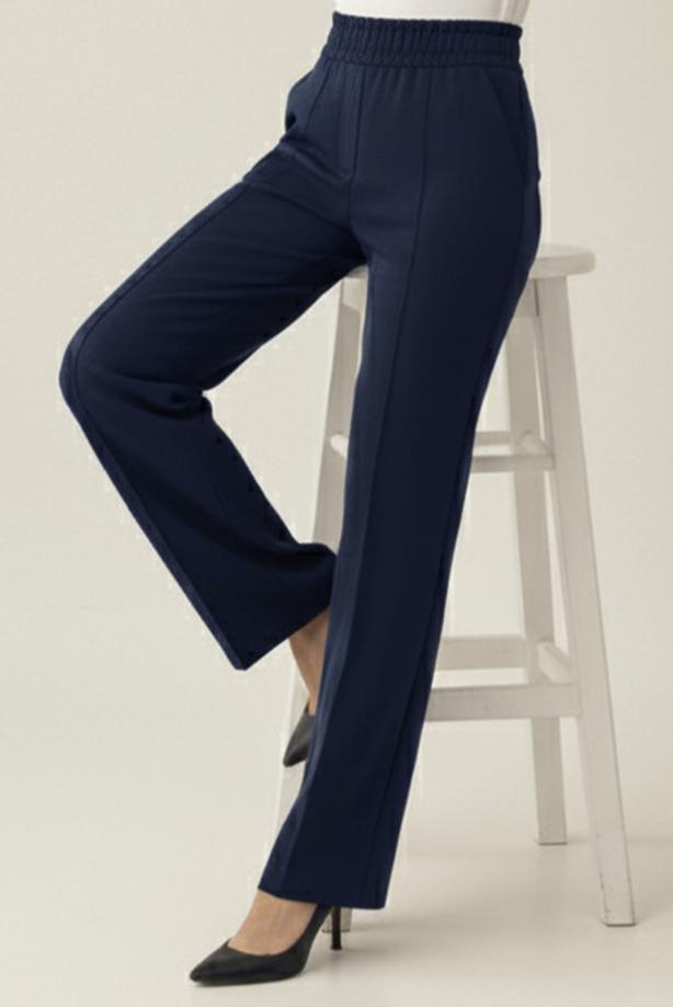 Vêtements hijab BLEU MARINE T 5011 BN SCUBA ÖRME PANTOLON - TRENDTESETTÜR