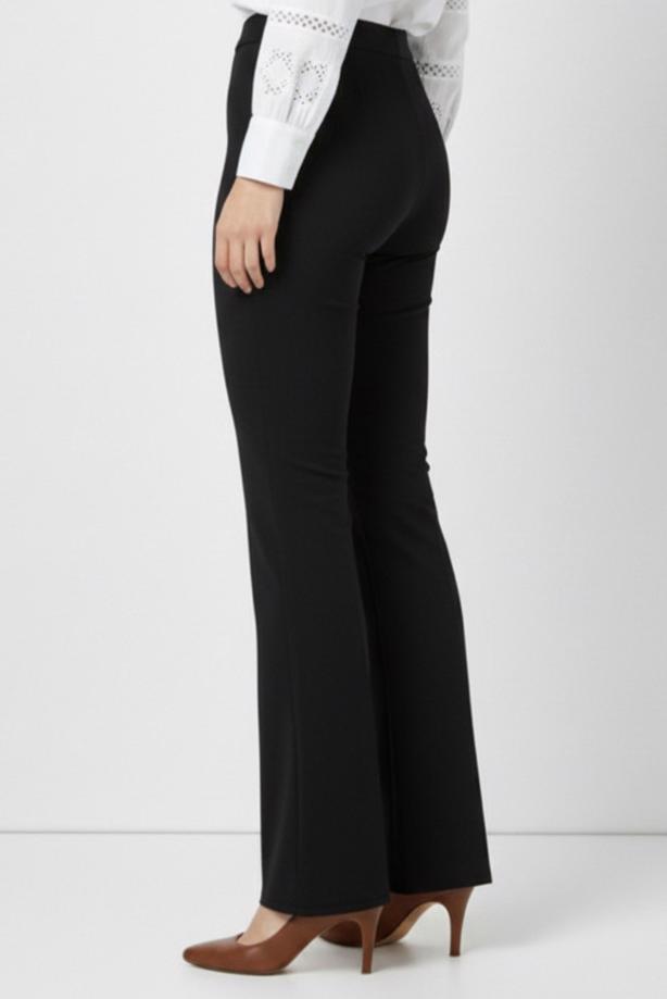 Vêtements hijab NOIR T 6011 BN İSPANYOL PAÇA PANTOLON - TRENDTESETTÜR