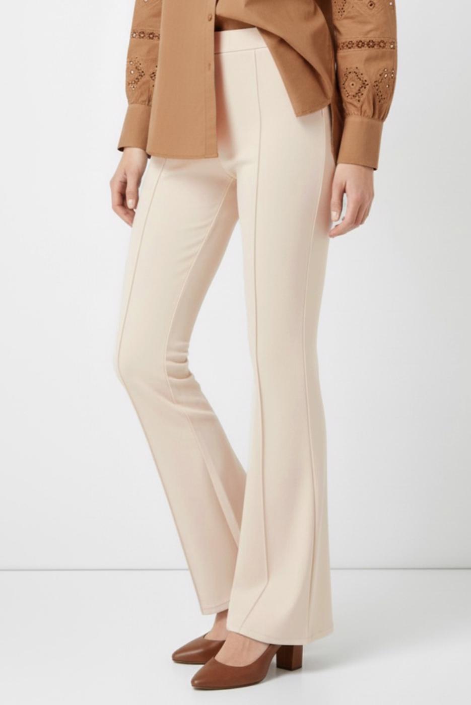 Vêtements hijab BEIGE T 6011 BN İSPANYOL PAÇA PANTOLON