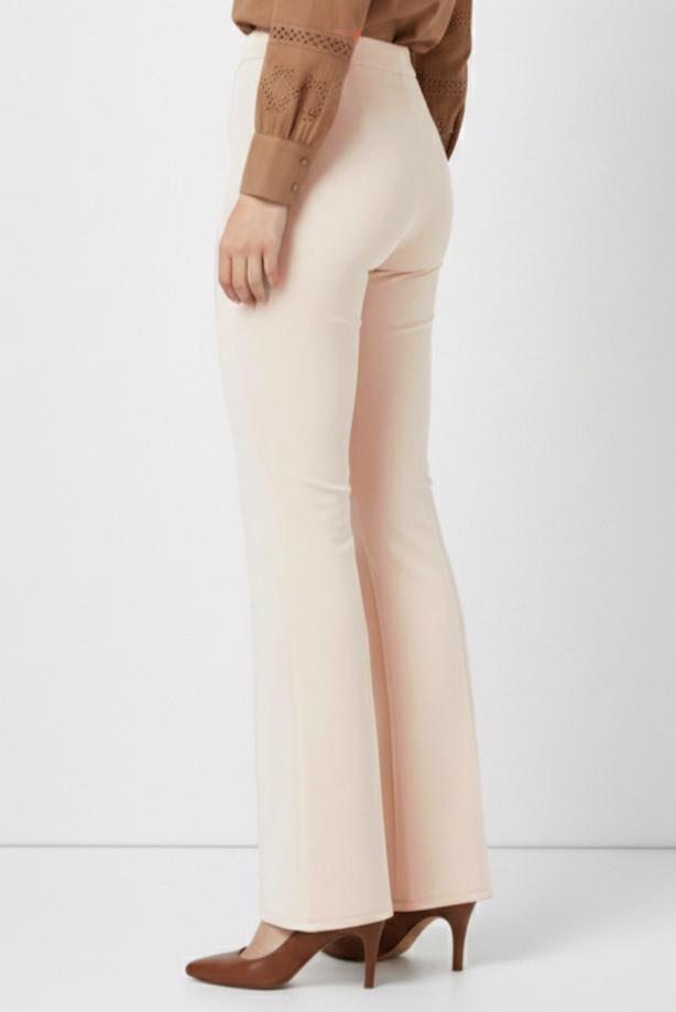 Vêtements hijab BEIGE T 6011 BN İSPANYOL PAÇA PANTOLON - TRENDTESETTÜR