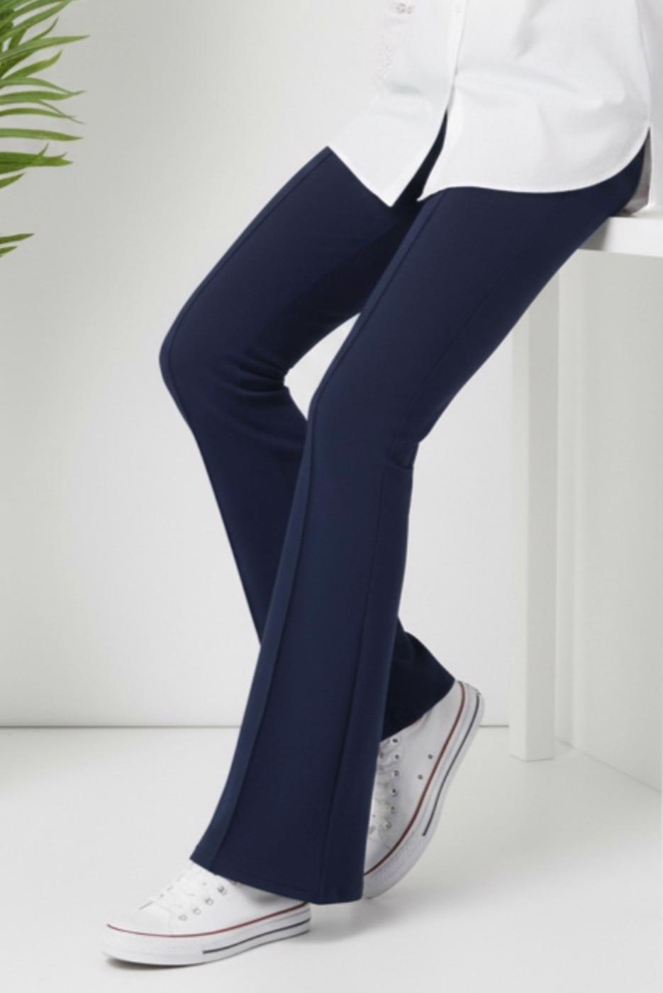 Vêtements hijab BLEU MARINE T 6011 BN İSPANYOL PAÇA PANTOLON