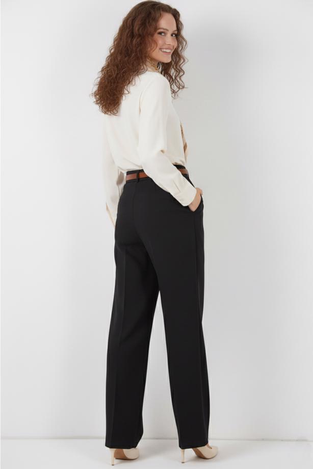 Tesettür giyim SİYAH BOL PAÇA PANTOLON T 6966 - TRENDTESETTÜR