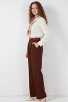 Tesettür giyim KAHVE BOL PAÇA PANTOLON T 6966
