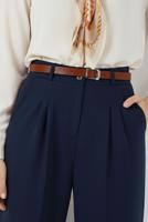 Tesettür giyim LACİVERT BOL PAÇA PANTOLON T 6966