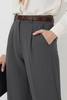 Tesettür giyim GRİ BOL PAÇA PANTOLON T 6966