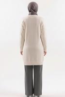 Tesettür giyim GRİ PANTOLONLU TRİKO TAKIM T 0407