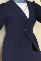 Tesettür giyim LACİVERT KRUVAZE YAKA PANTOLONLU TAKIM T 3226