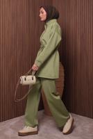 Vêtements hijab VERT ENSEMBLE TUNIQUE ET PANTALON T 3235