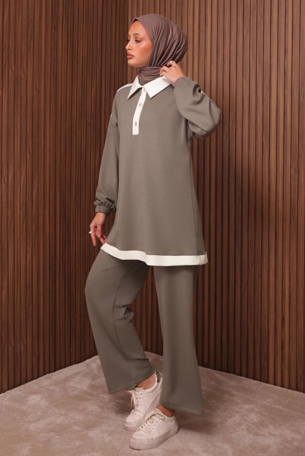 Vêtements hijab VISON TAILLEUR PANTALON COL CHEMISE T 4135 - TRENDTESETTÜR