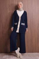 Vêtements hijab BLEU MARINE ENSEMBLE PANTALON T 8607