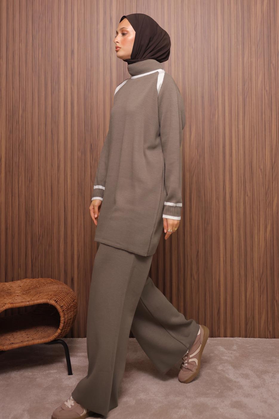Vêtements hijab VISON ENSEMBLE PANTALON EN TRICOT T 9607