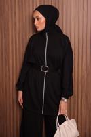 Hijab clothing BLACK T 9935 NSS PANTOLONLU TAKIM