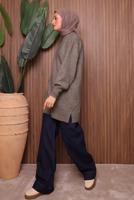 Vêtements hijab BRUN TUNIQUE EN MAILLE T 0107