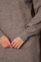 Vêtements hijab BRUN TUNIQUE EN MAILLE T 0107