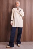 Vêtements hijab BEIGE TUNIQUE EN MAILLE T 0217