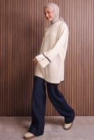 Vêtements hijab BEIGE TUNIQUE EN MAILLE T 0217