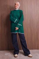 Vêtements hijab VERT TUNIQUE EN MAILLE T 0217